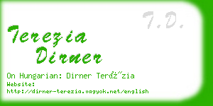 terezia dirner business card